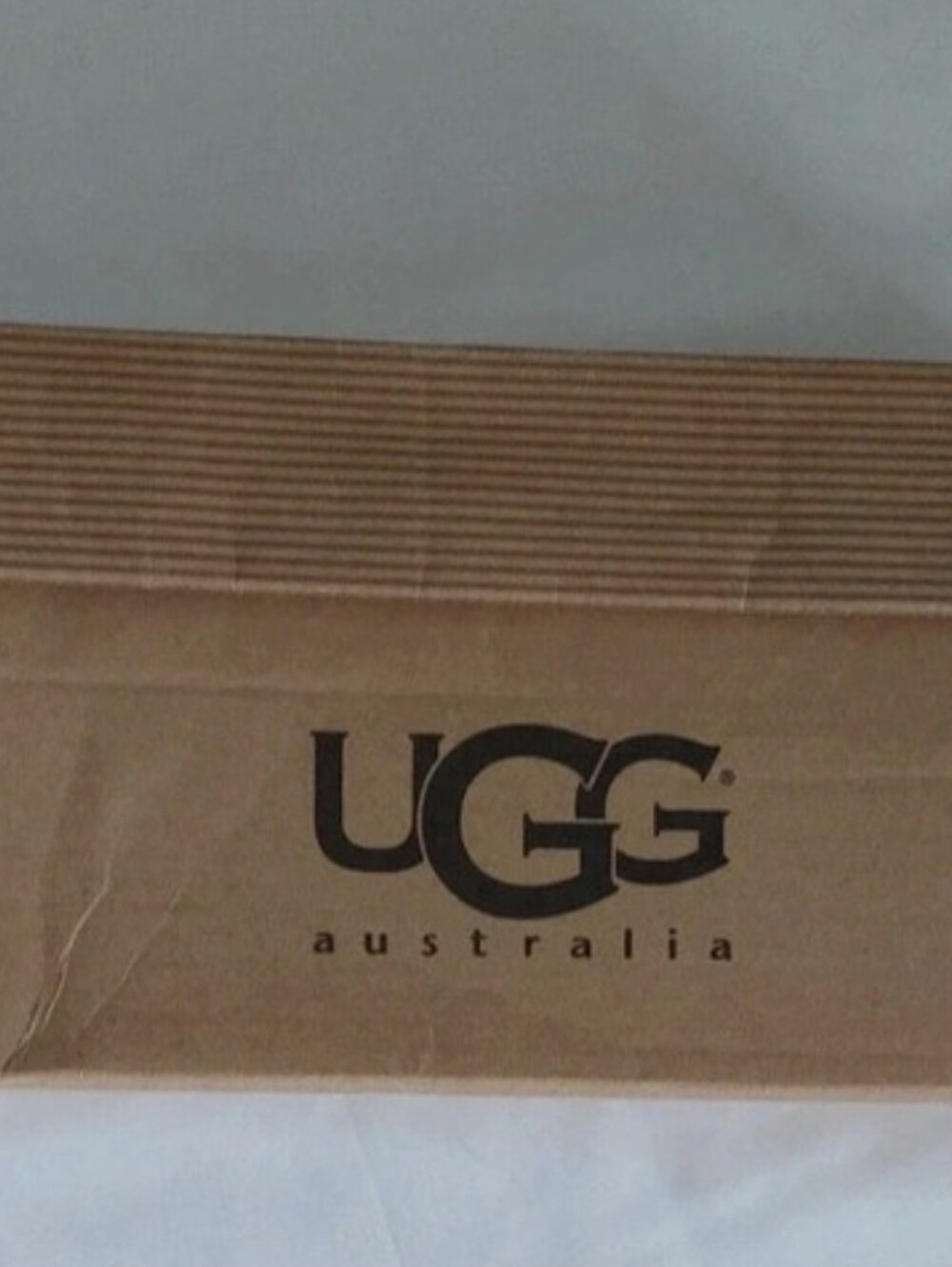 UGG Ladies Black Suede Shearling Thong Sandals - Picture 6 of 7